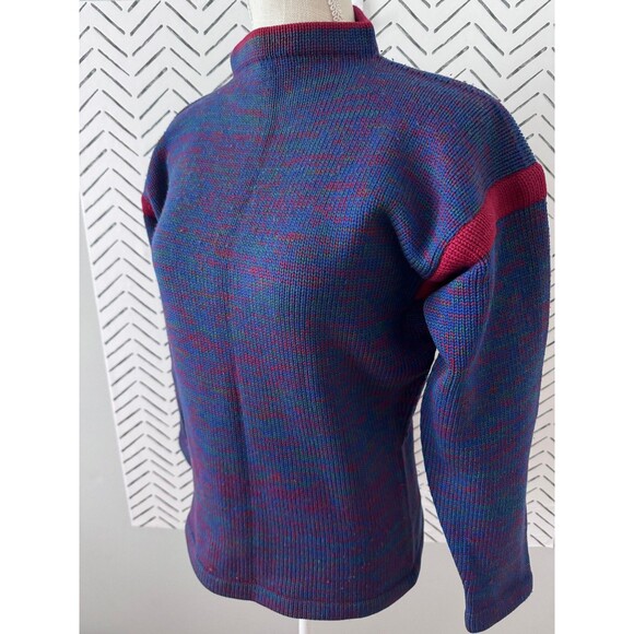 Meggi Hand Loomed 100% Wool Sweater Cowl Neck Made in Germany Size M - Picture 2 of 6